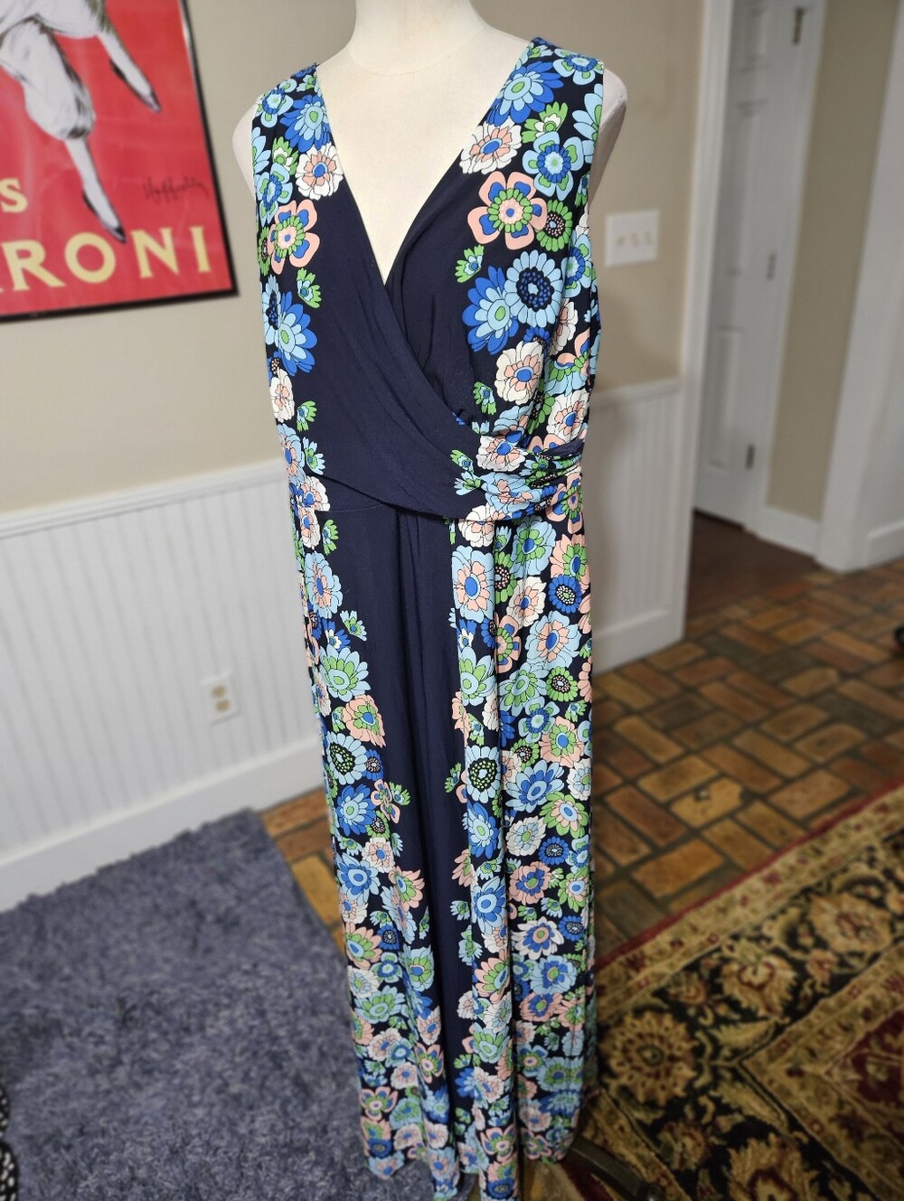 London Style Floral Dress Size 1X